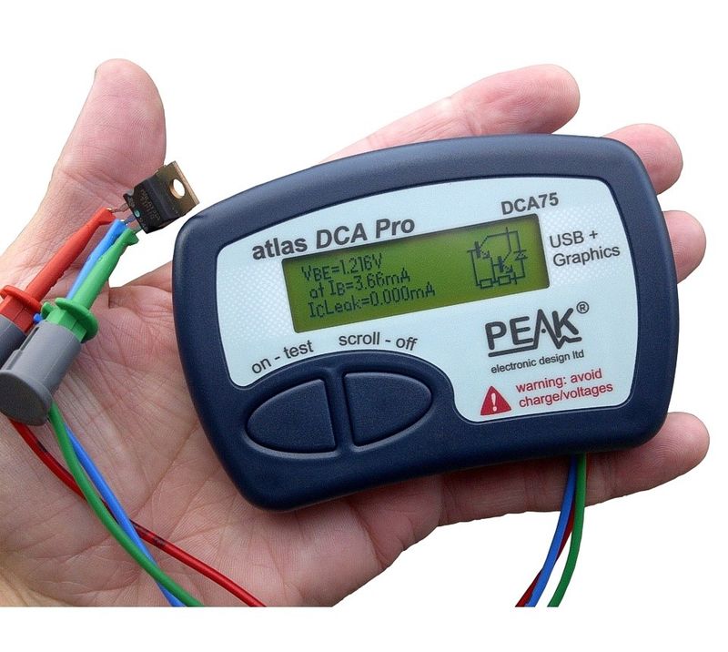 DCA75 Komponenttester for halvledere, m/USB