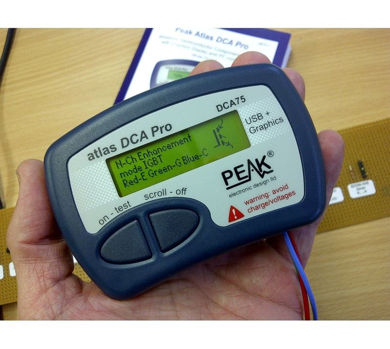 DCA75 Komponenttester for halvledere, m/USB